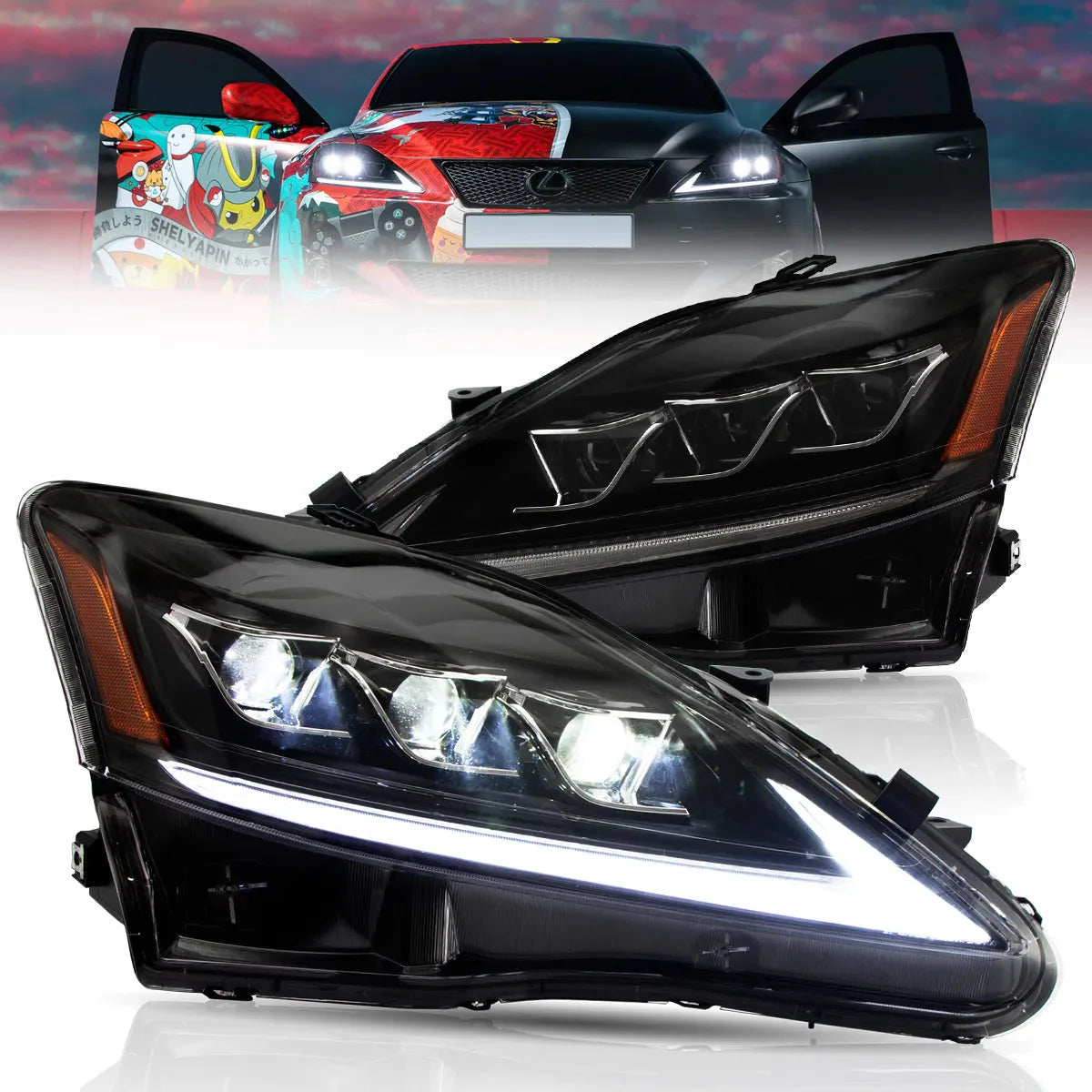 LED Headlights for Lexus IS250 350 ISF 2006–2013
