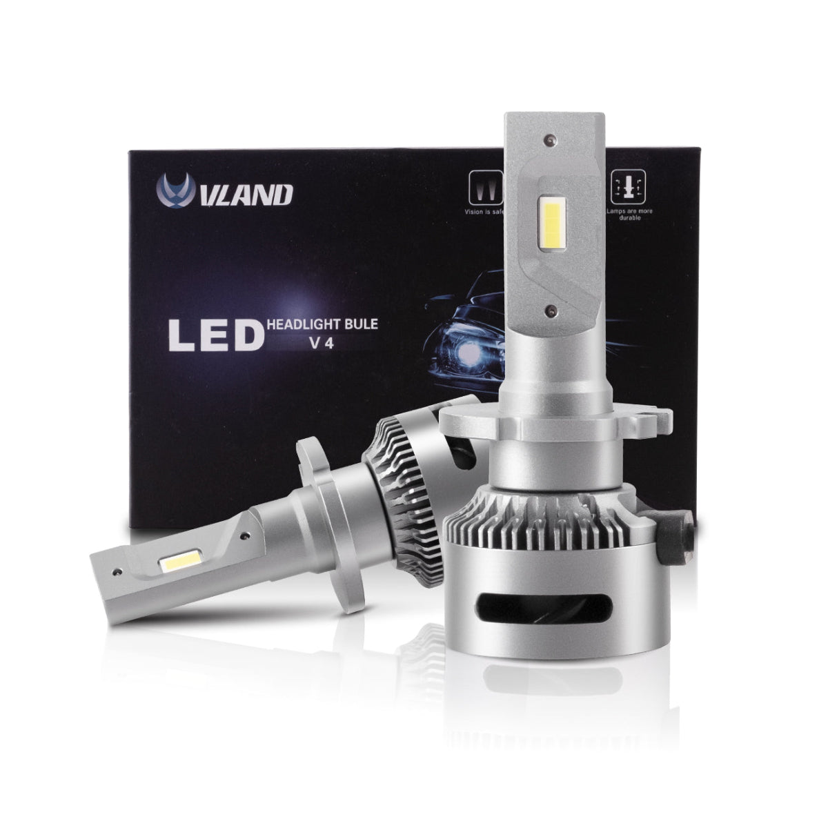 2PCs D2S/H7/9005 LED Bulbs 35W 6000K Super Bright