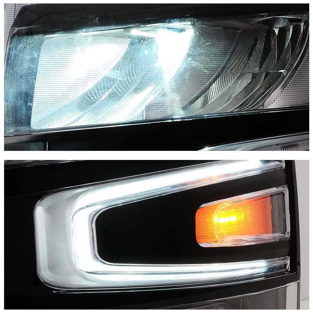 LED Headlights 2007–2013 Chevrolet Silverado 1500 2500HD 3500HD