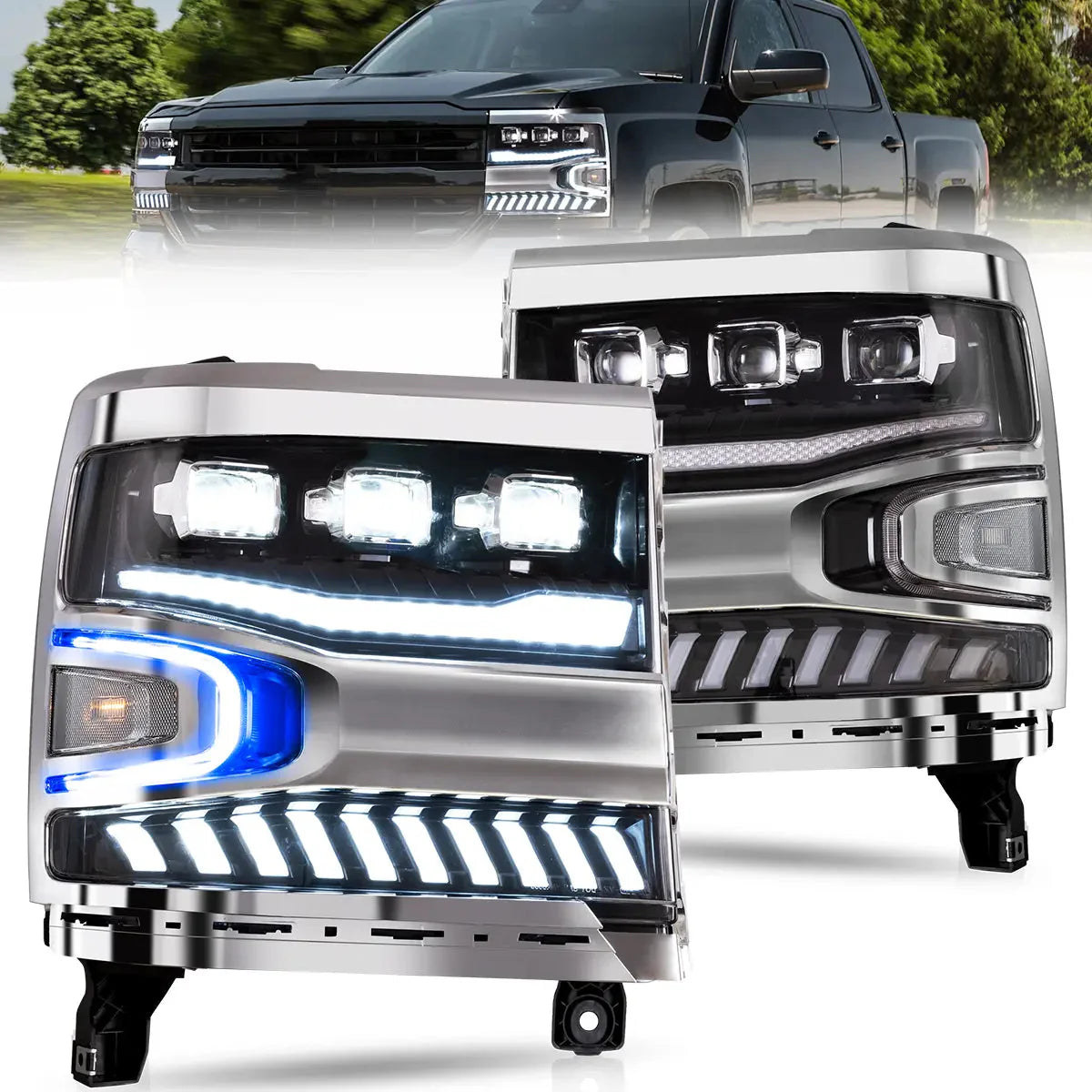 LED Headlights for Chevrolet Silverado 1500 2016–2018
