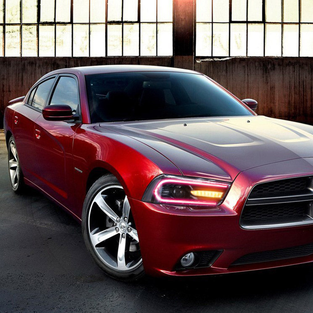 LED Headlights for Dodge Charger 2011–2014 RGB Style