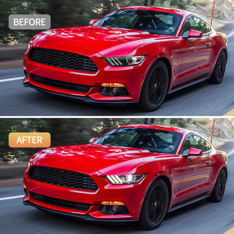 Headlights for 2015 2016 2017 Ford Mustang (S550)