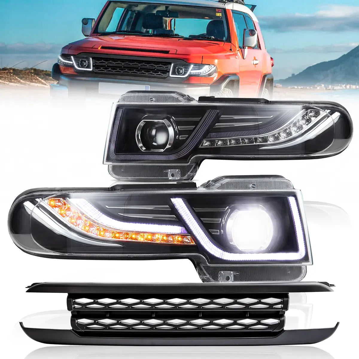Toyota FJ Cruiser Headlights 2006–2022 (Clearance)