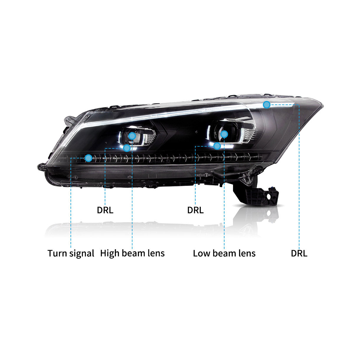 LED Headlights for Honda Accord 2008–2012