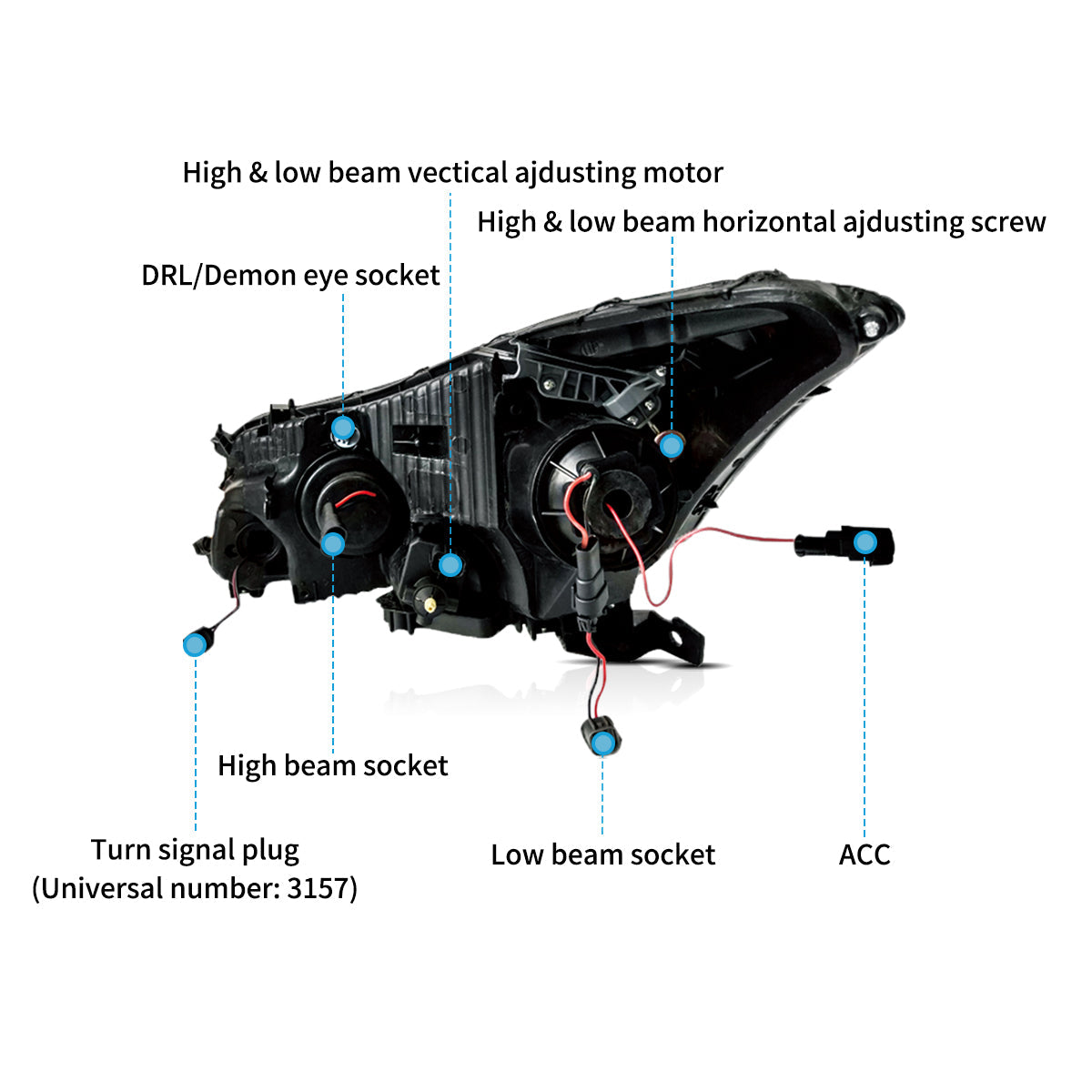 LED Headlights for Honda Accord 2008–2012