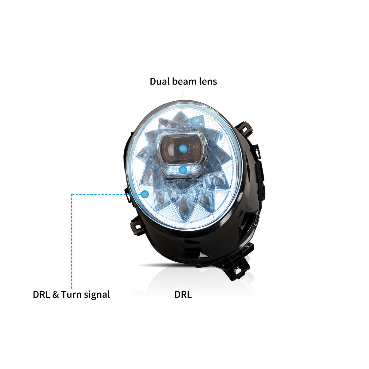 LED Headlights for Mini Cooper F56 bentley style 2014–2019