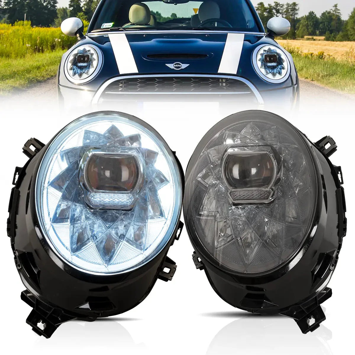 LED Headlights for Mini Cooper F56 bentley style 2014–2019