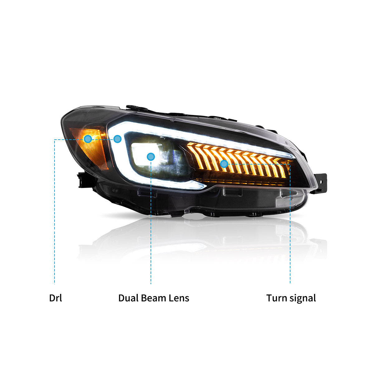 LED Headlights for Subaru WRX 2015–2021