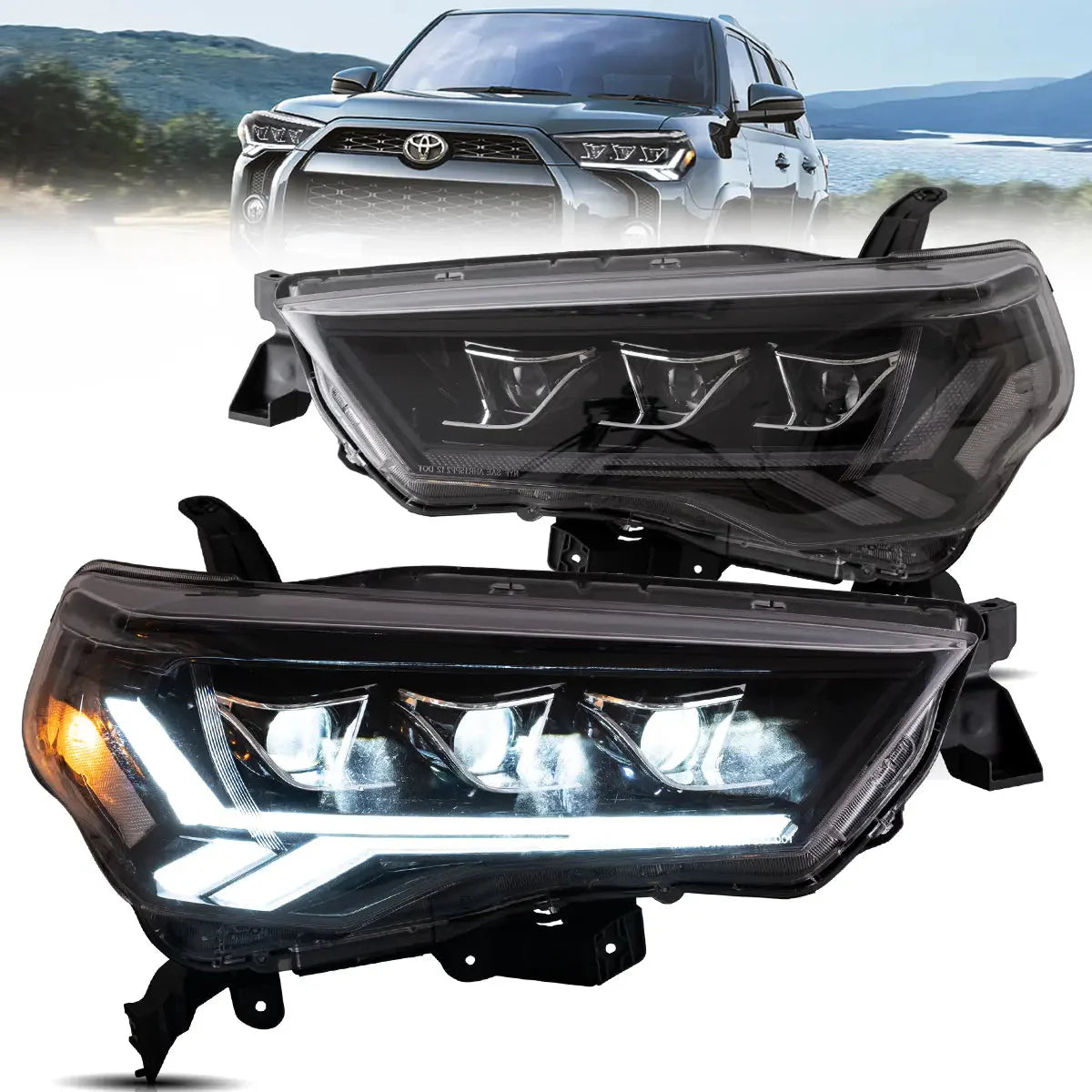 LED Projector Headlights for Toyota 4Runner 2014–2024