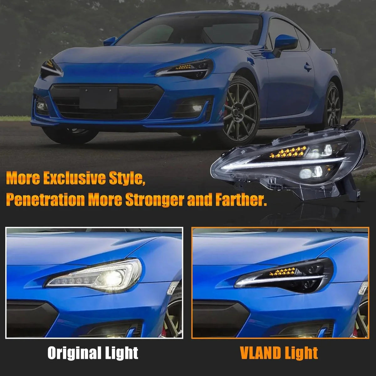 LED Headlights for Toyota 86 GT86 & Scion FR-S & Subaru BRZ 2012–2021