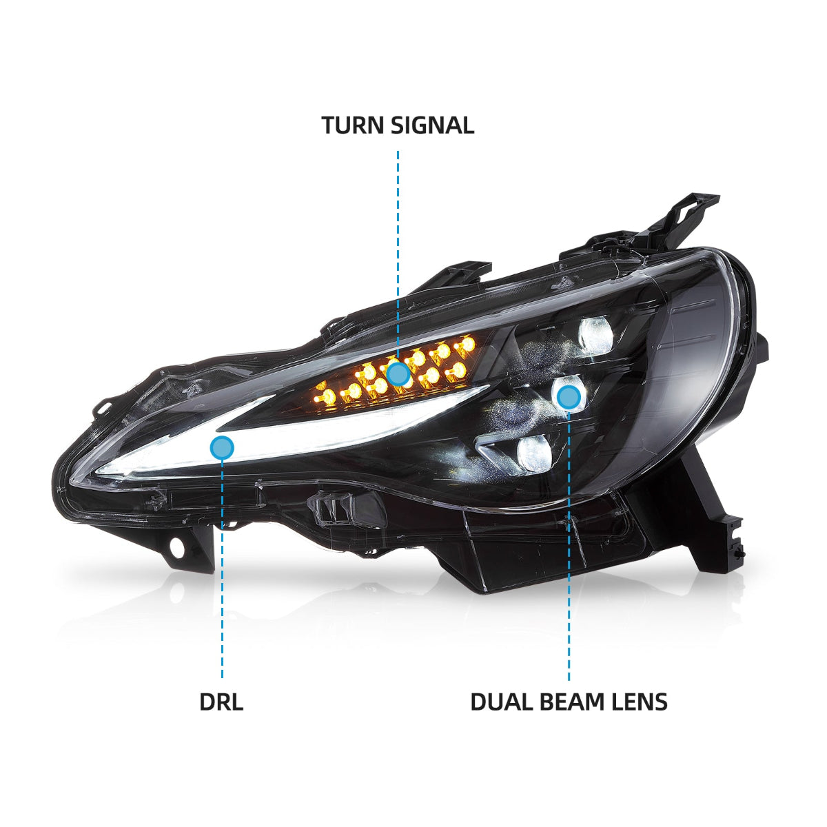 Toyota 86 & Scion FR-S & Subaru BRZ LED Headlights 2012–2021 (Clearance)
