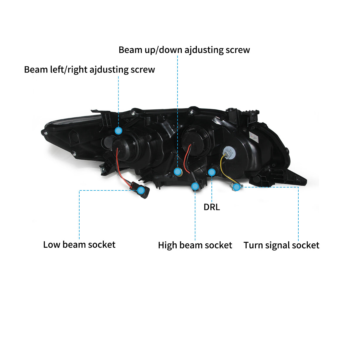 LED Headlights for Toyota Corolla(E140/E150) 2011–2013
