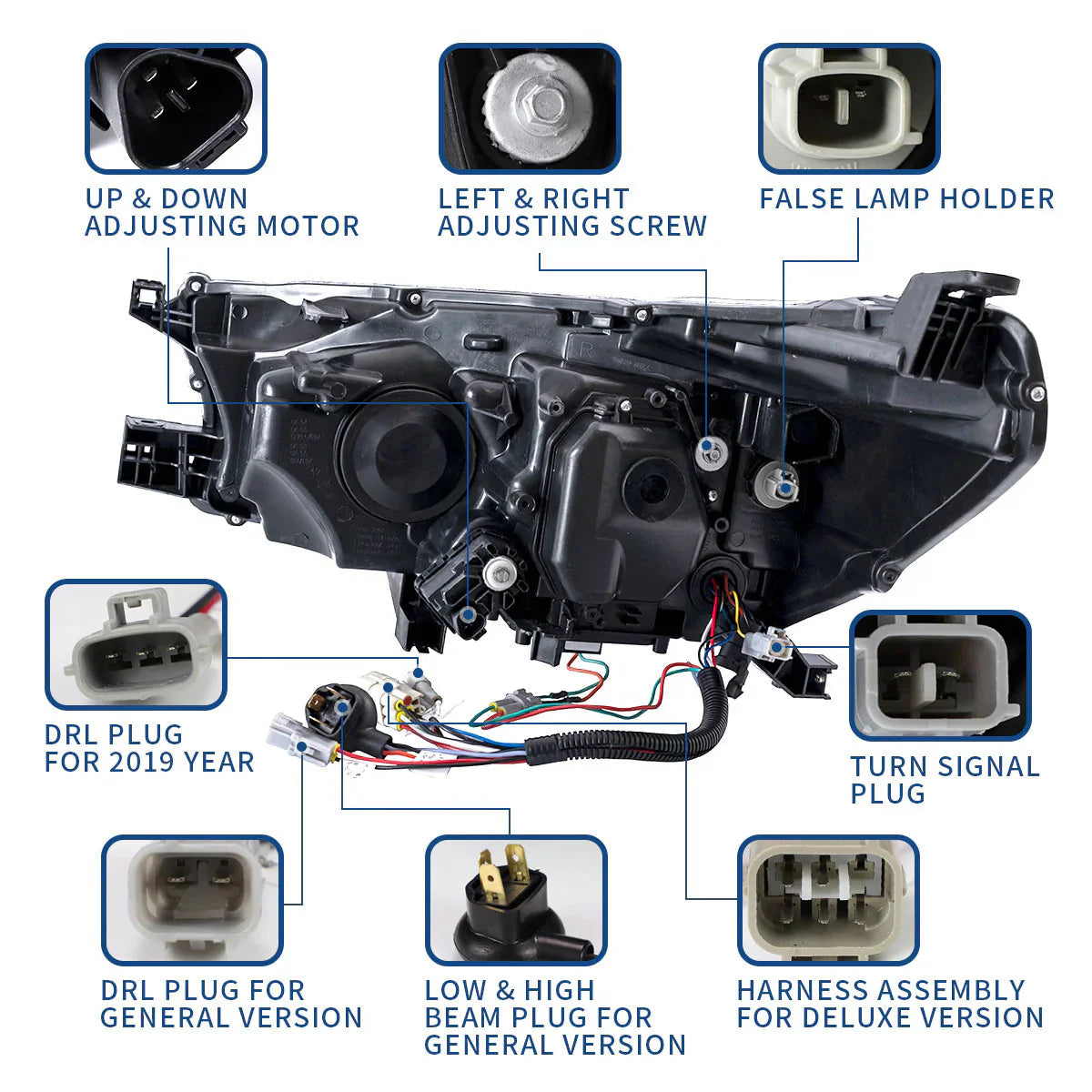 LED Headlights for Toyota Hilux N80 2015–2020