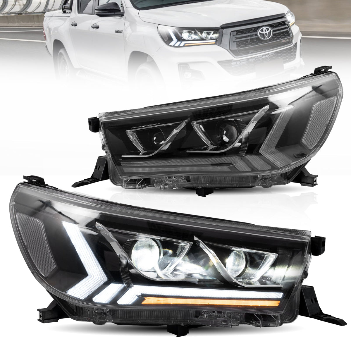 LED Headlights for Toyota Hilux N80 2015–2020