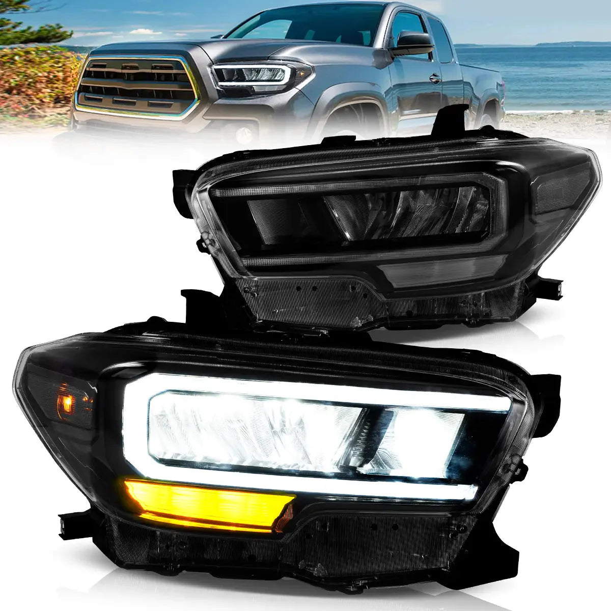 LED Headlights for Toyota Tacoma 2016–2023