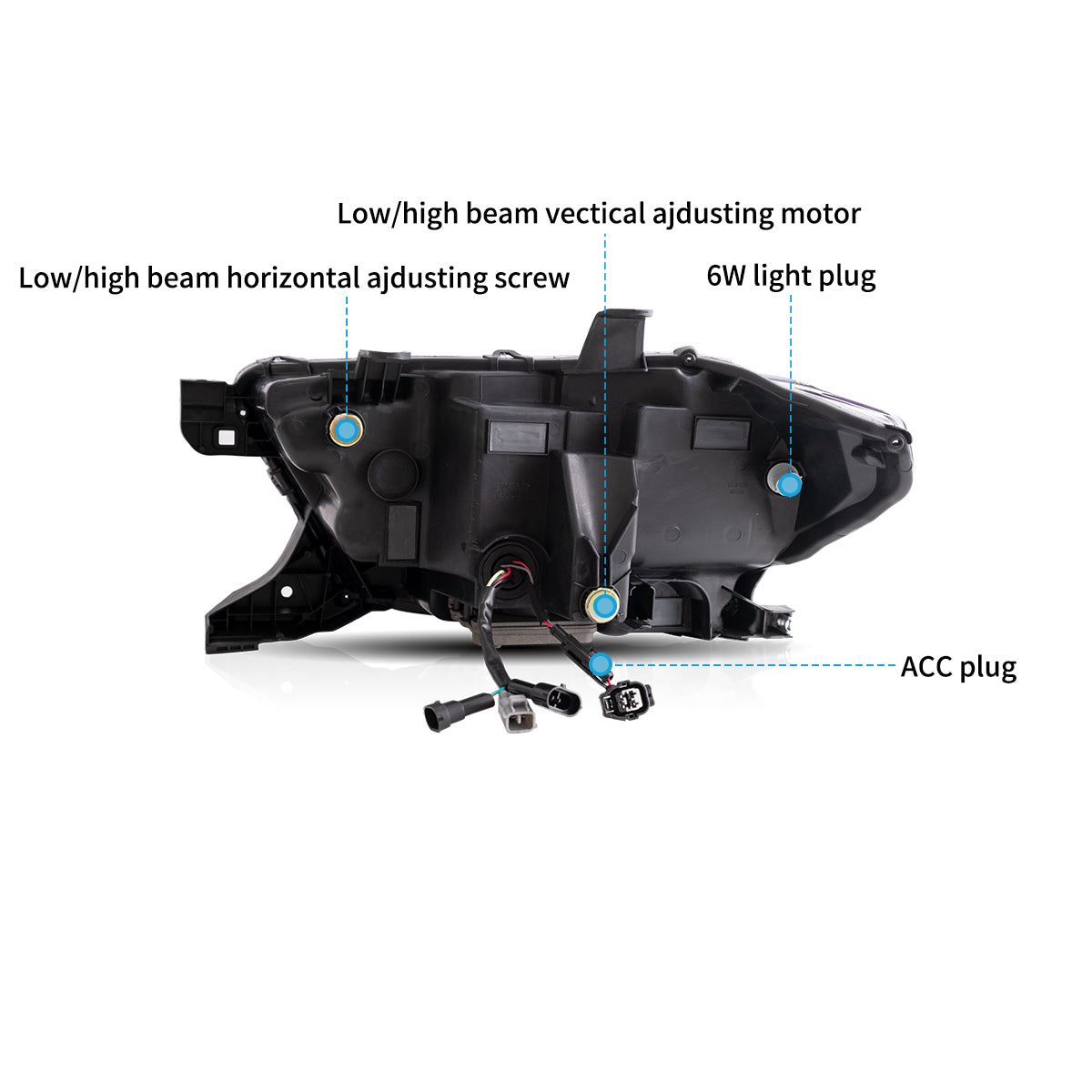 LED Matrix Projector Headlights for Toyota Tacoma 2016–2023