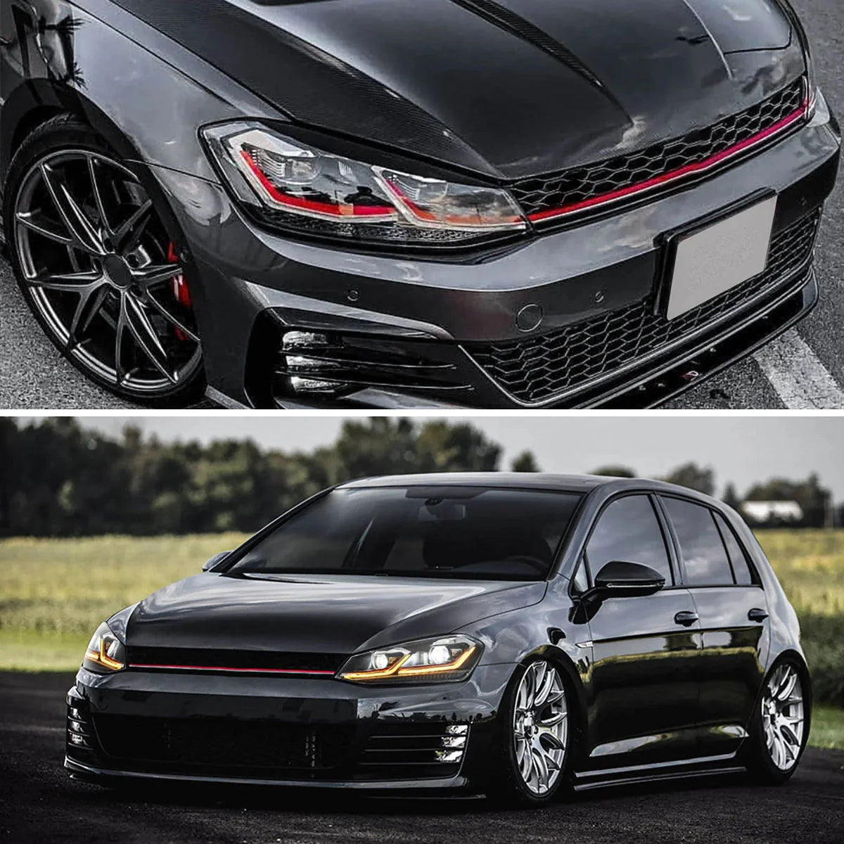 Headlights for Volkswagen Golf MK7 2015–2017