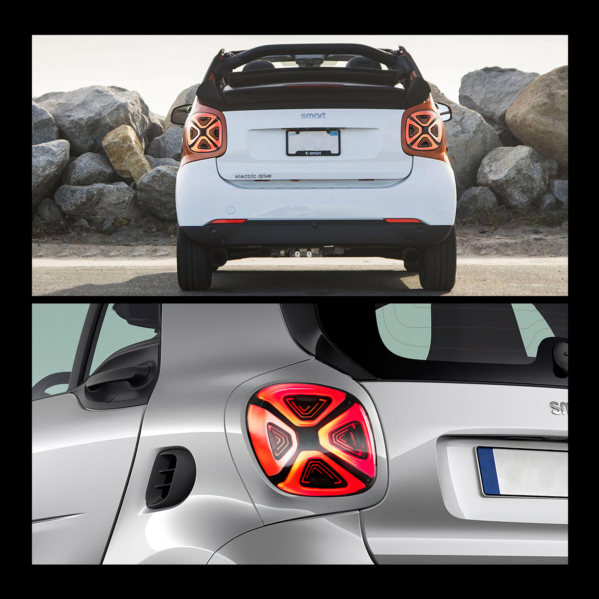 LED Tail Lights for Benz Smart Fortwo/Forfour C453/A453/W453 2015–2020