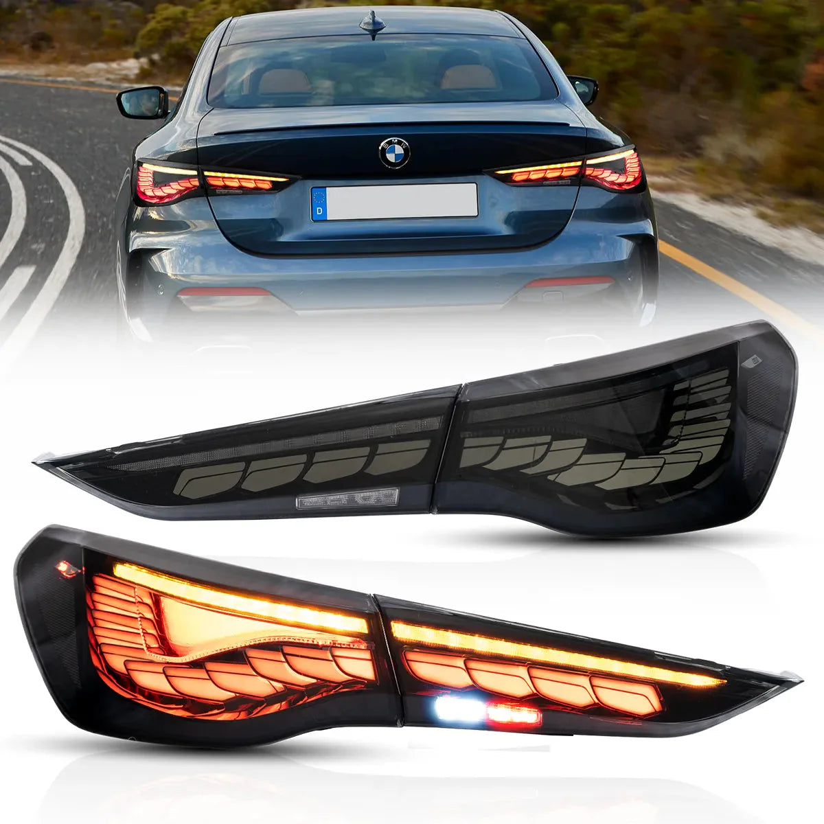 BMW 4 Series M4 G22/G23/G26/G82/G83 OLED Tail Lights 2021–2024 (Clearance)
