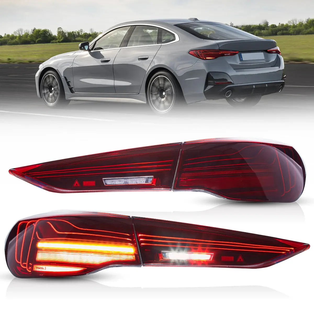 LED Tail Lights CSL Style for BMW 4-Series M4 G22/G23/G26/G82/G83 2021–2024