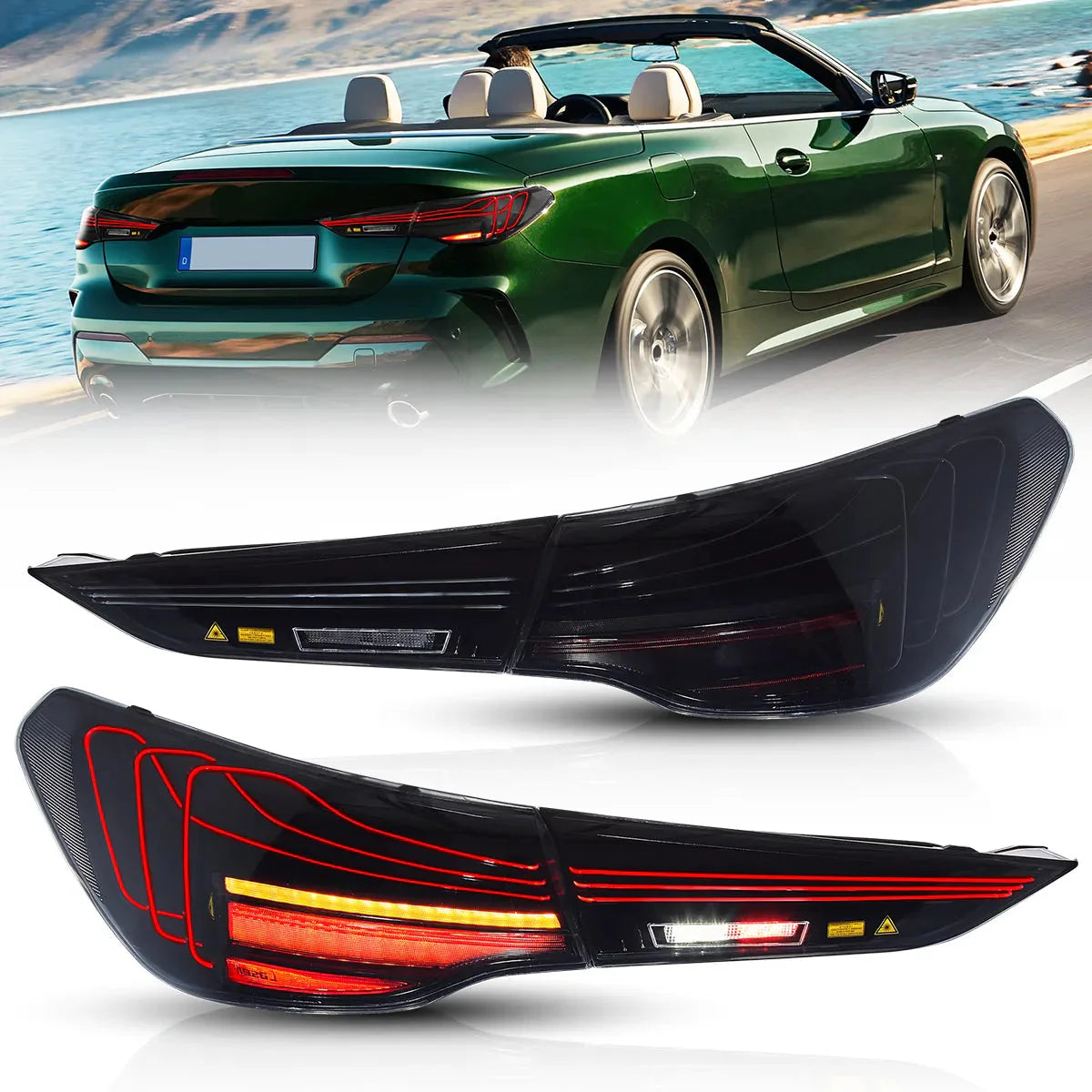 LED Tail Lights CSL Style for BMW 4-Series M4 G22/G23/G26/G82/G83 2021–2024