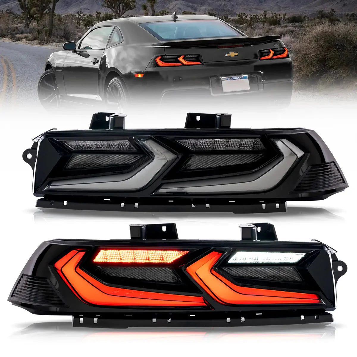 LED Tail Lights for 2014 2015 Chevrolet Camaro