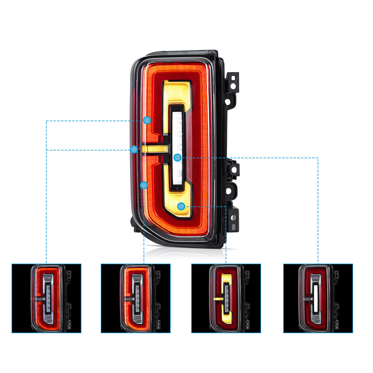 LED Tail Lights for Ford Bronco 2021–2024