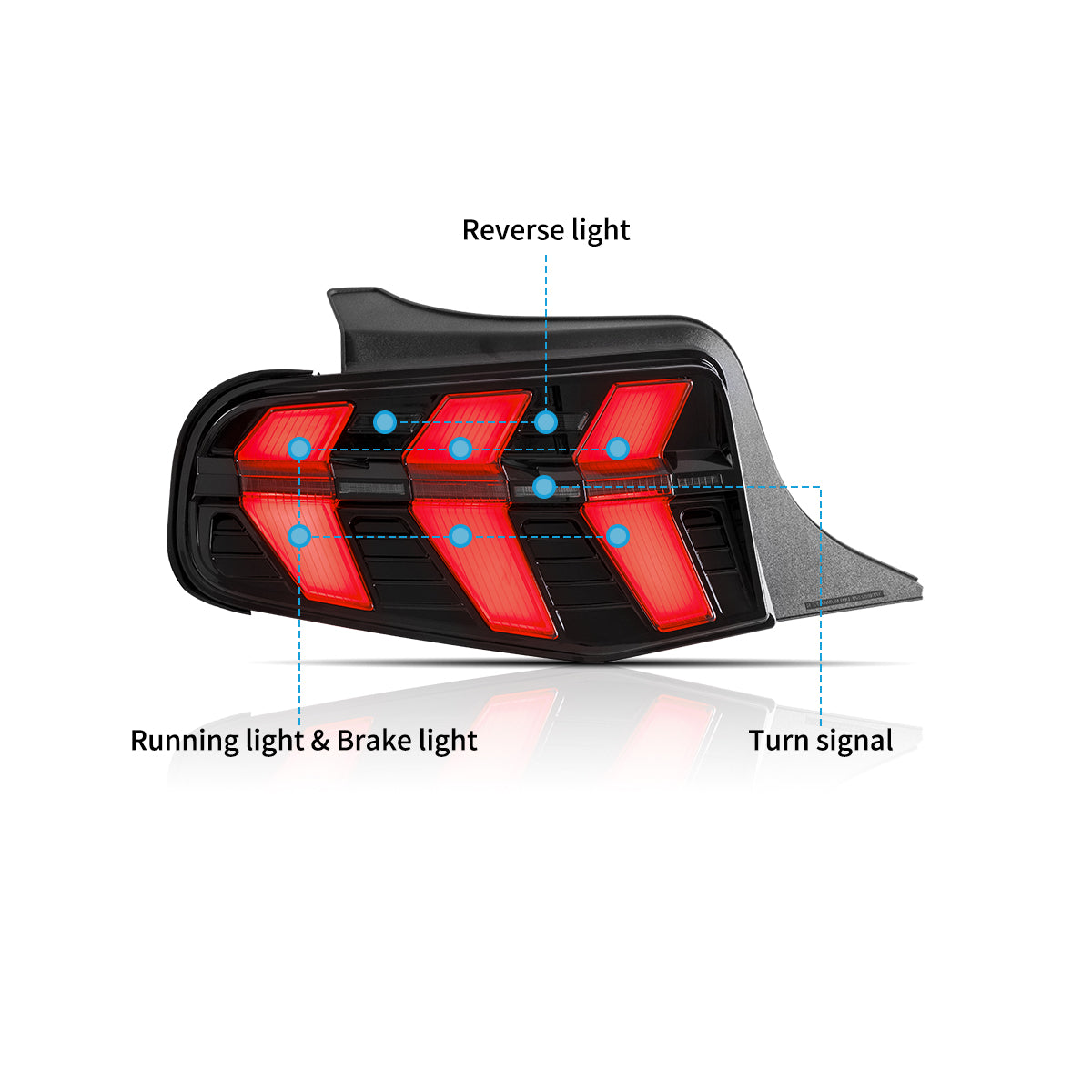 LED Tail Lights for 2010 2011 2012 Ford Mustang