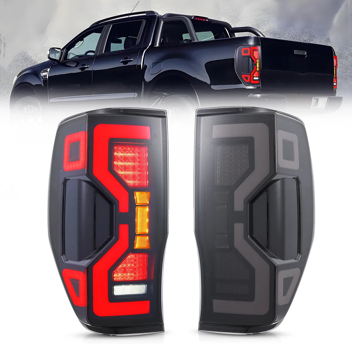 LED Tail Lights for Ford Ranger T6/P375 2012–2022