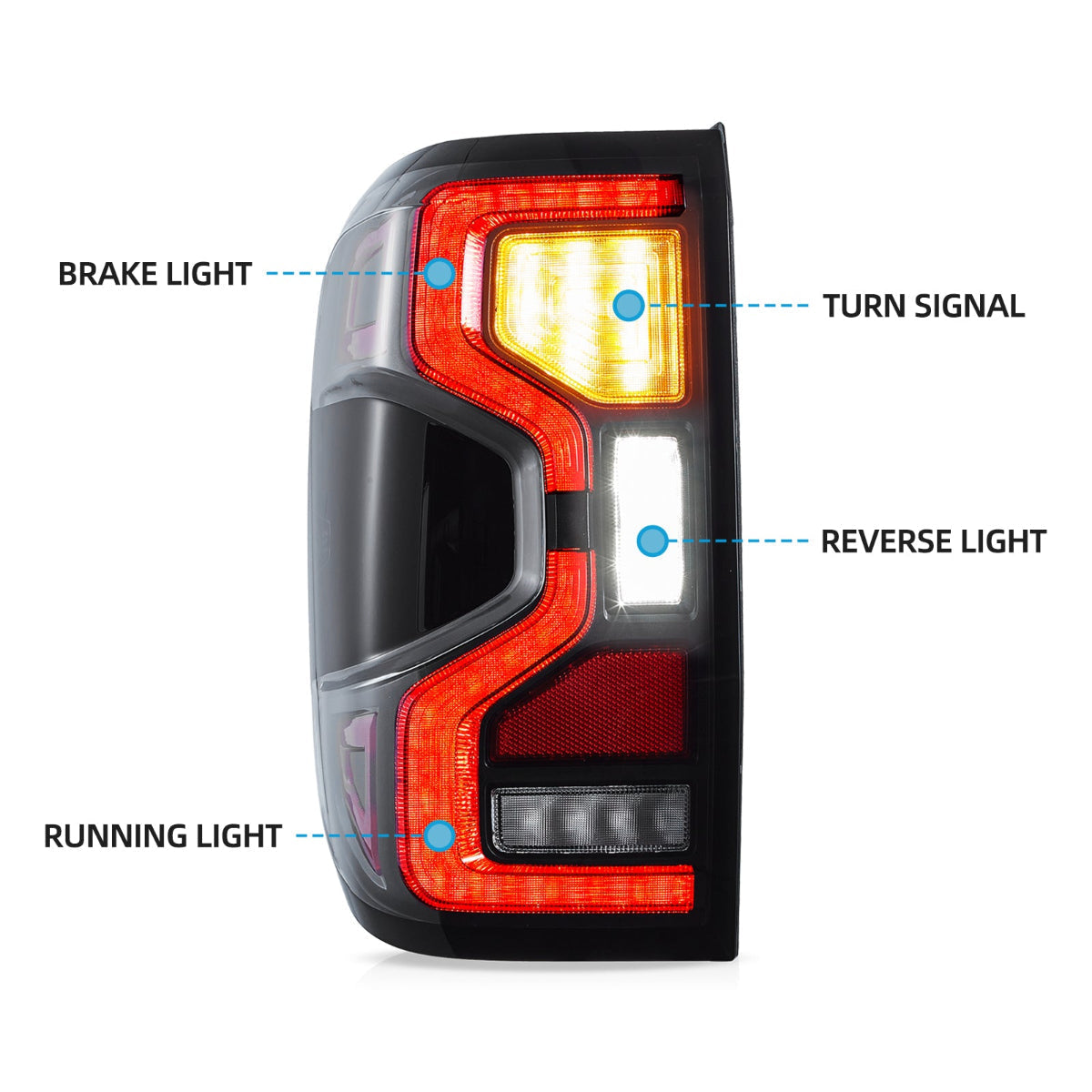 LED Tail Lights for Ford Ranger 2022–2024