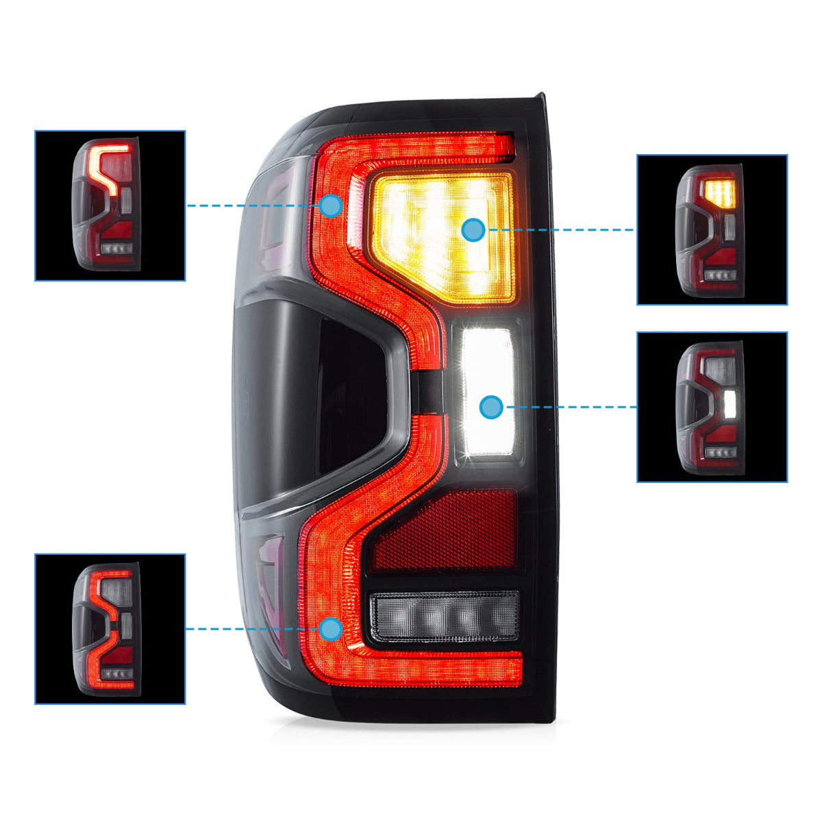 LED Tail Lights for Ford Ranger 2022–2024