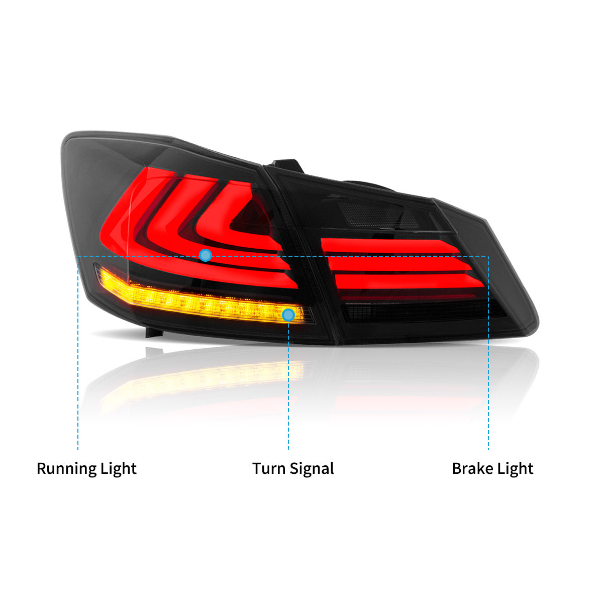 LED Tail Lights for Honda Accord 2013–2015