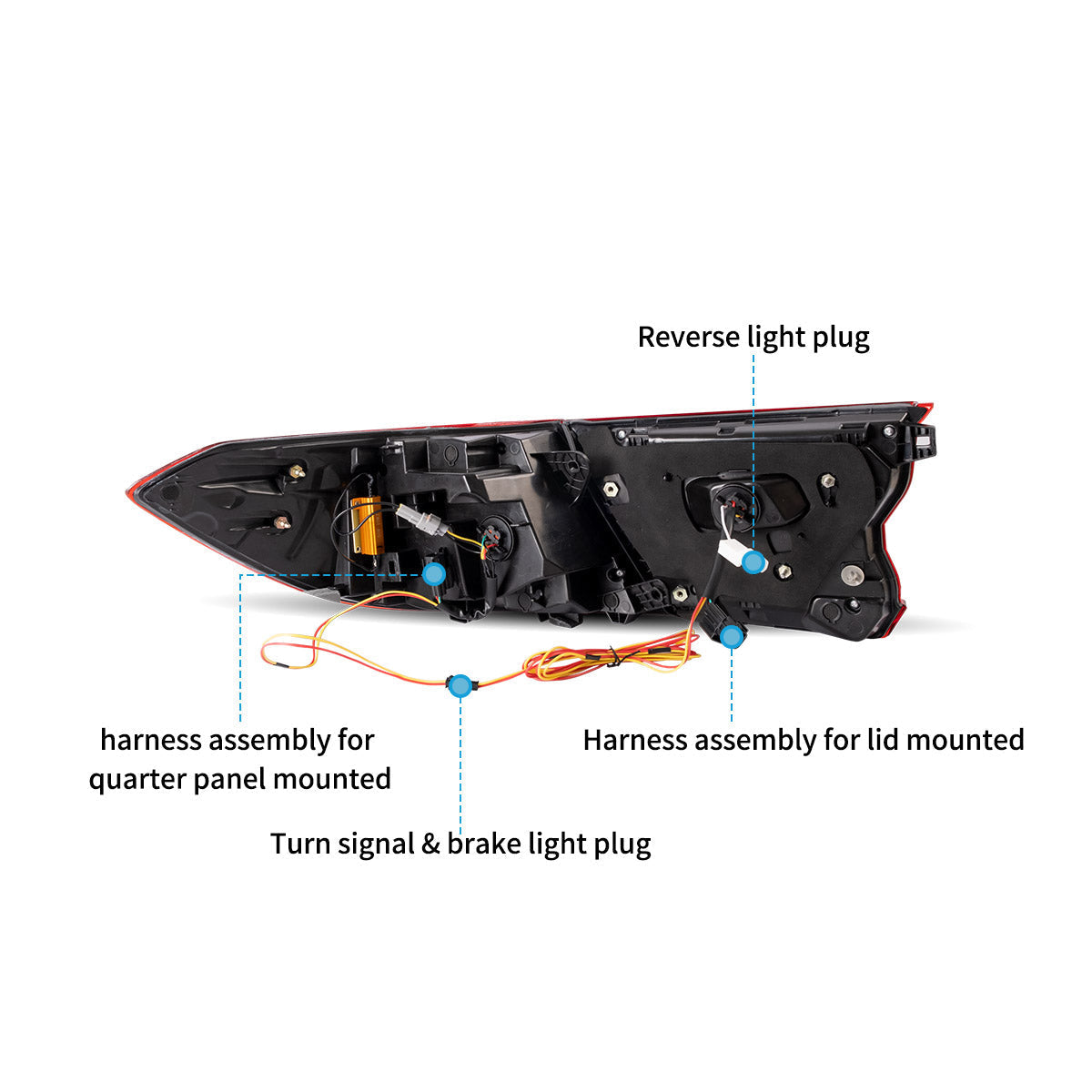 LED Tail Lights for Honda Accord 2018–2022 Sedan