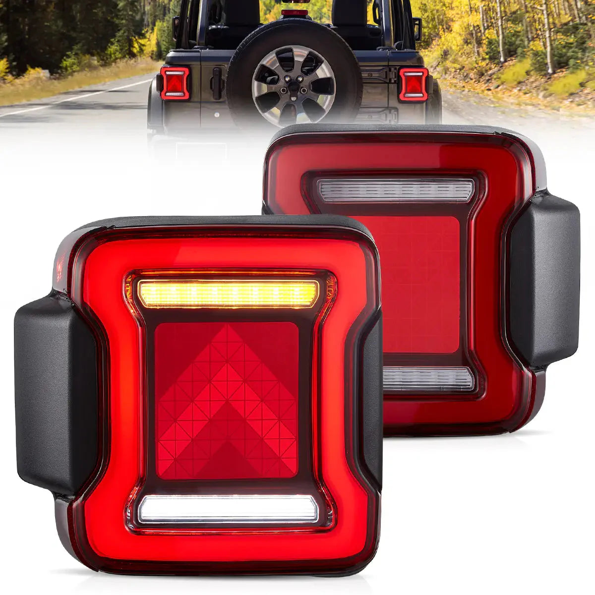 OLED Tail Lights for Jeep Wrangler JL JLU 2018–2023