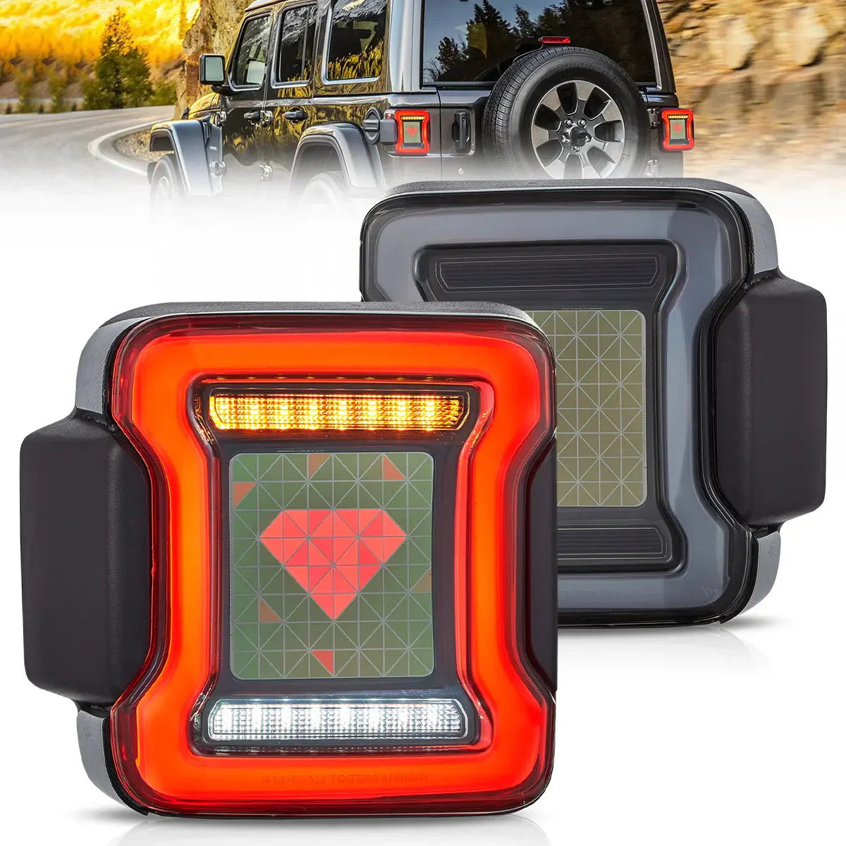 OLED Tail Lights for Jeep Wrangler JL JLU 2018–2023