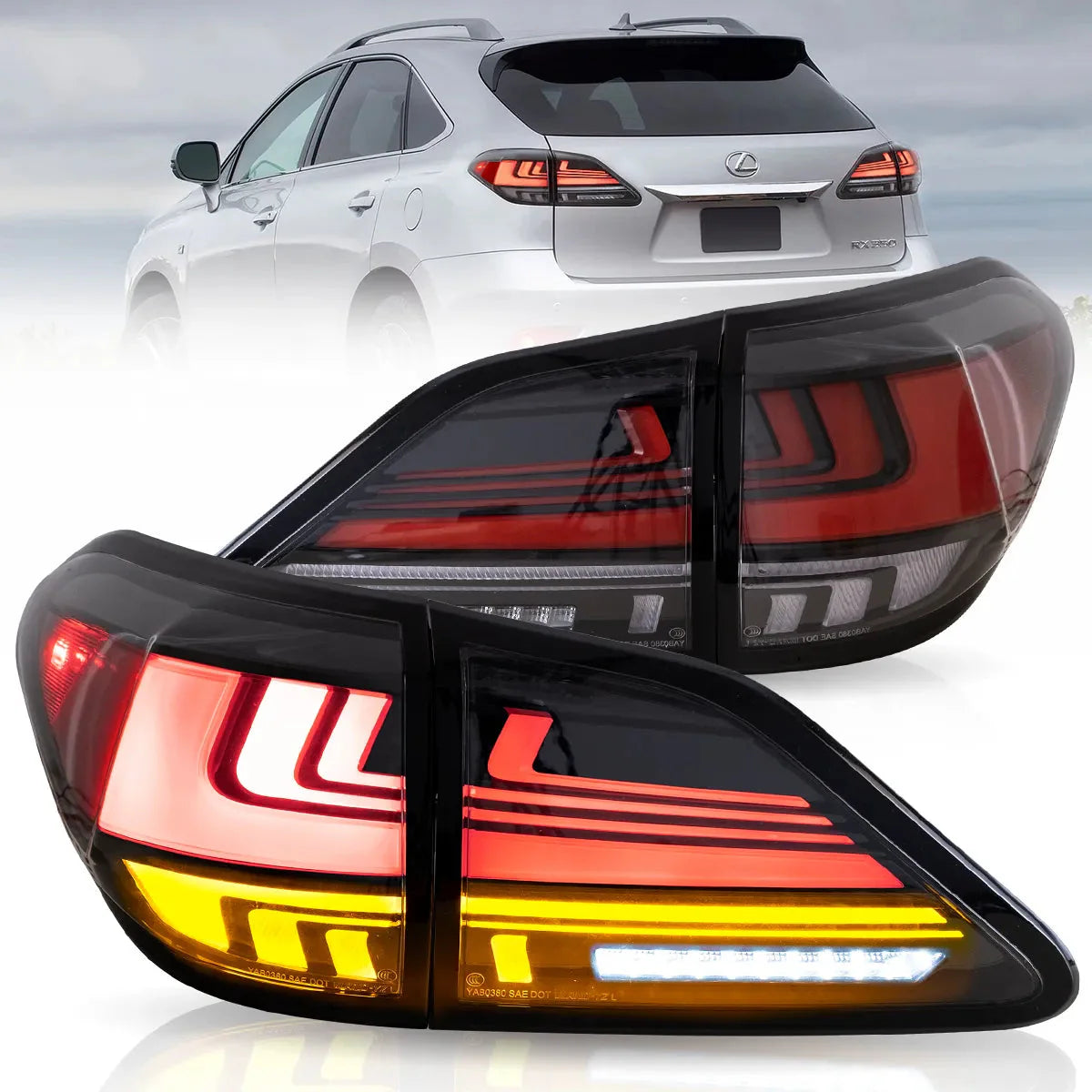 LED Tail Lights for 3rd gen. Lexus RX 350 400h 450h 450hL 2010–2015