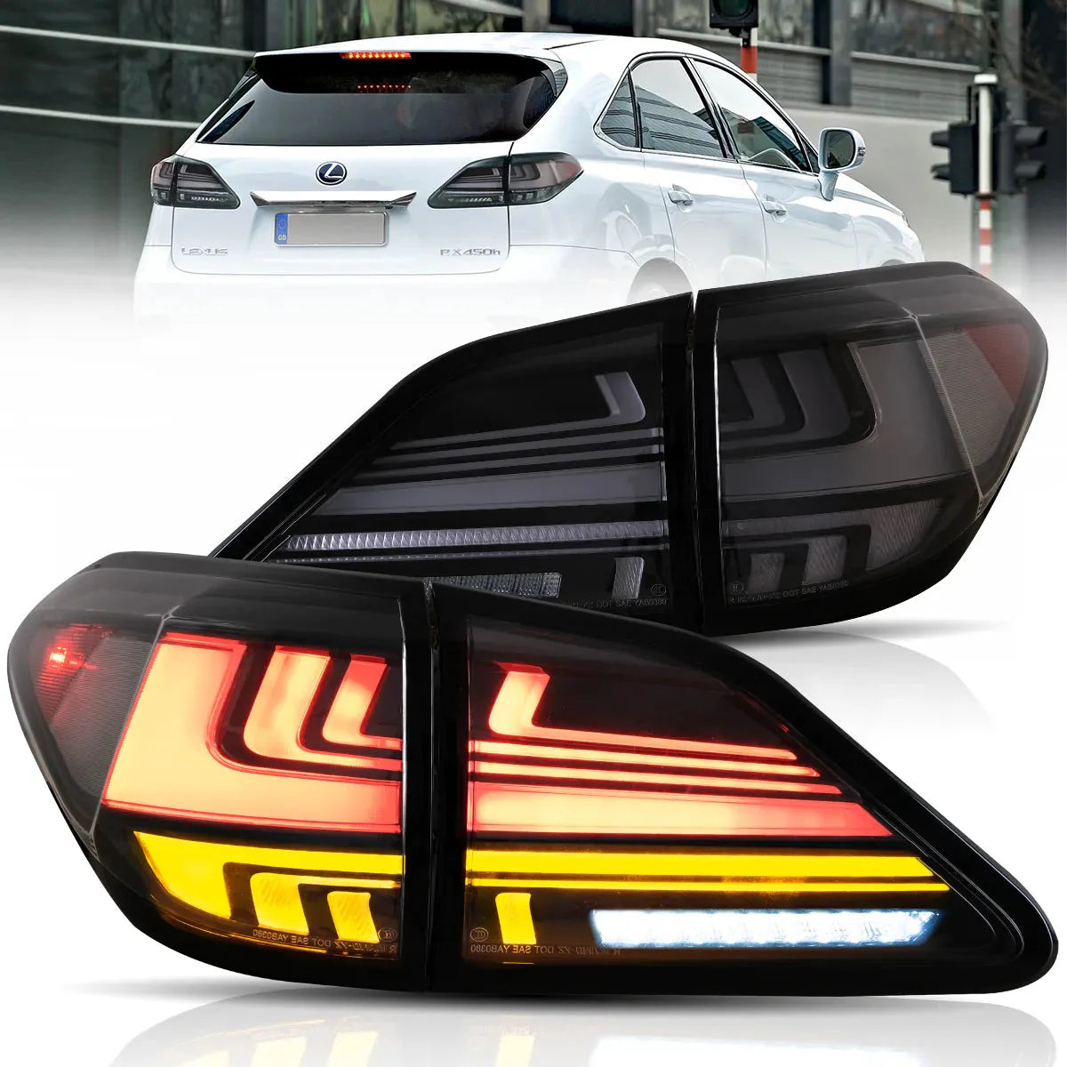LED Tail Lights for 3rd gen. Lexus RX 350 400h 450h 450hL 2010–2015