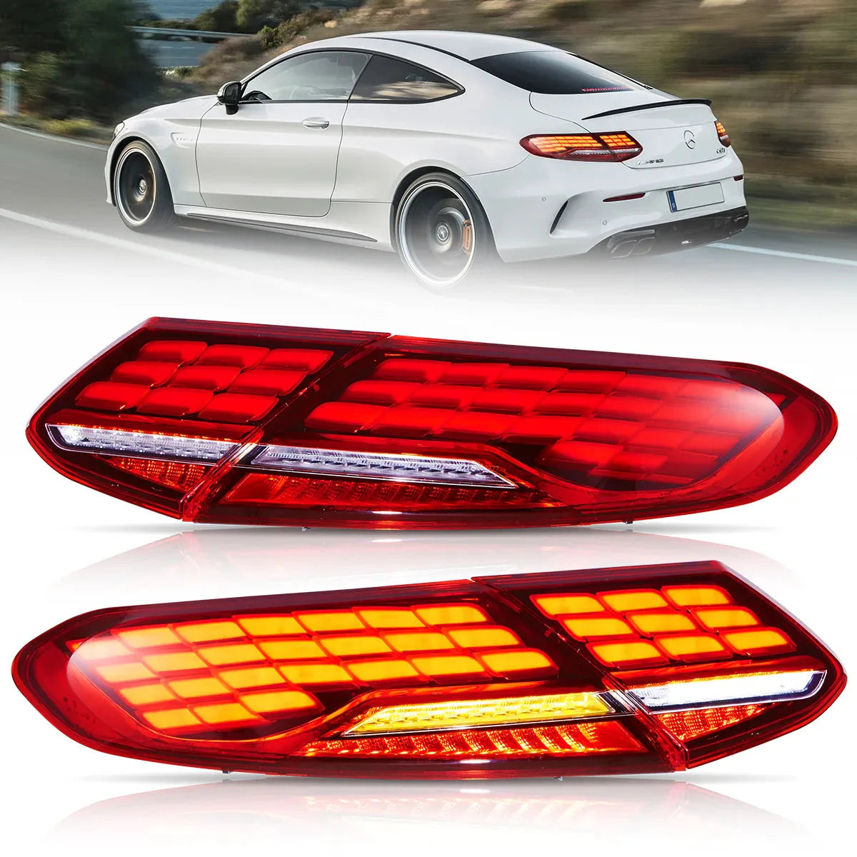 Mercedes-Benz C-Class A205/C205 Tail Lights 2016–2021 (Clearance)
