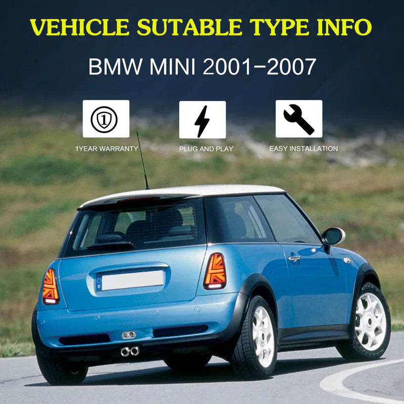 LED Tail Lights for Mini Cooper R50 R52 R53 2001–2006
