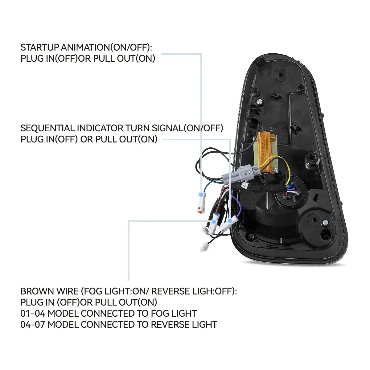 LED Tail Lights for Mini Cooper R50 R52 R53 2001–2006