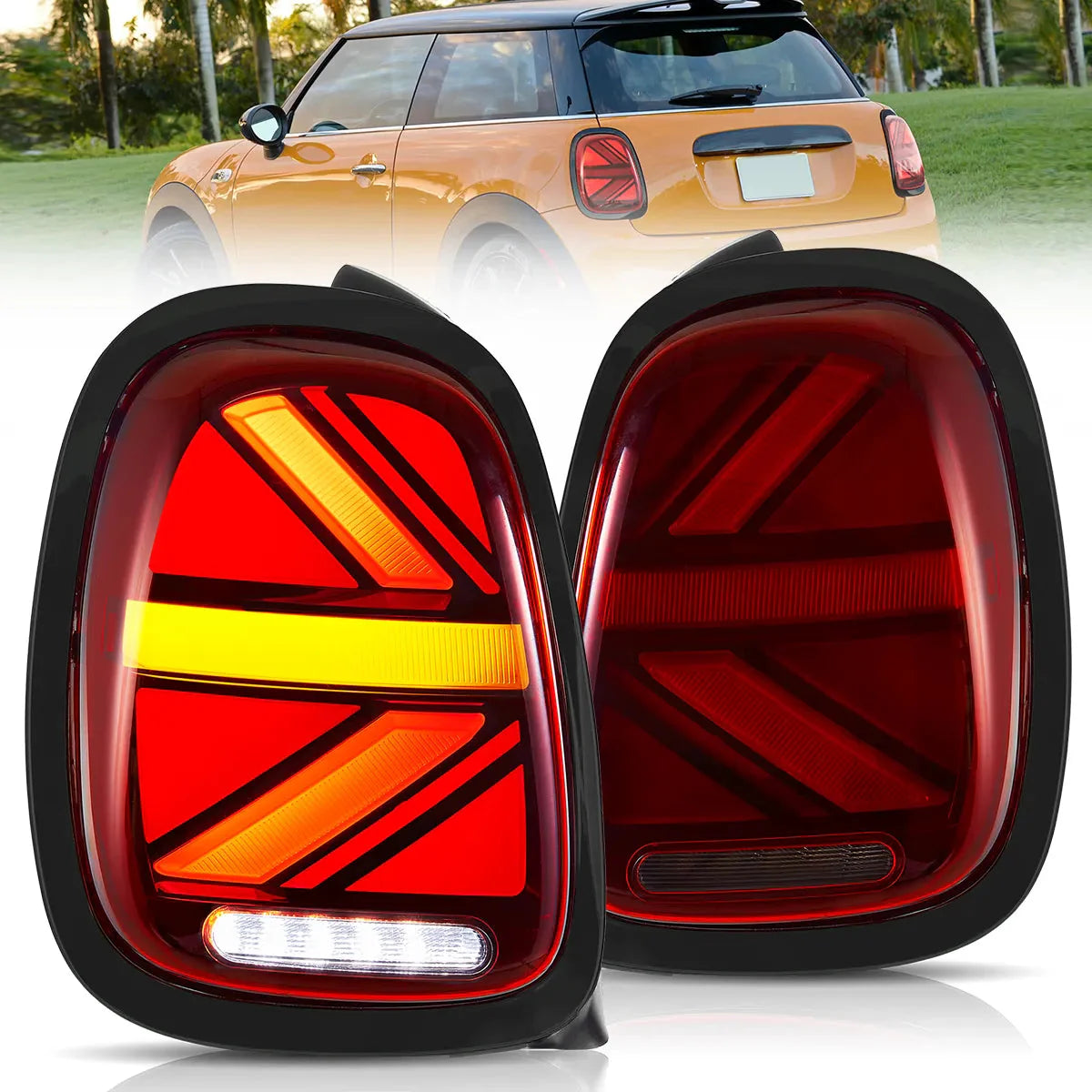 Mini Cooper Hatch F55 F56 F57 LED Tail Lights 2014–2019 (Clearance)