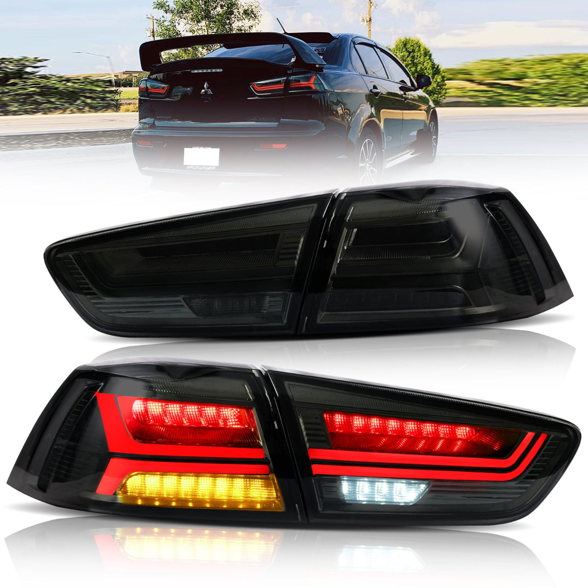 LED Tail Lights for Mitsubushi Lancer / EVO X 2008–2017