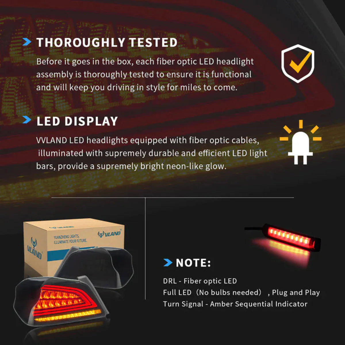 LED Tail Lights for Subaru WRX & STI 2015–2019
