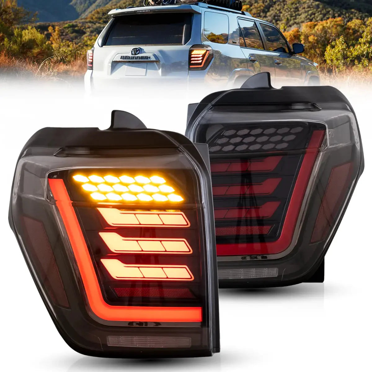 LED Tail Lights for Toyota 4Runner with Dynamic Welcome Lighting 2010–2024