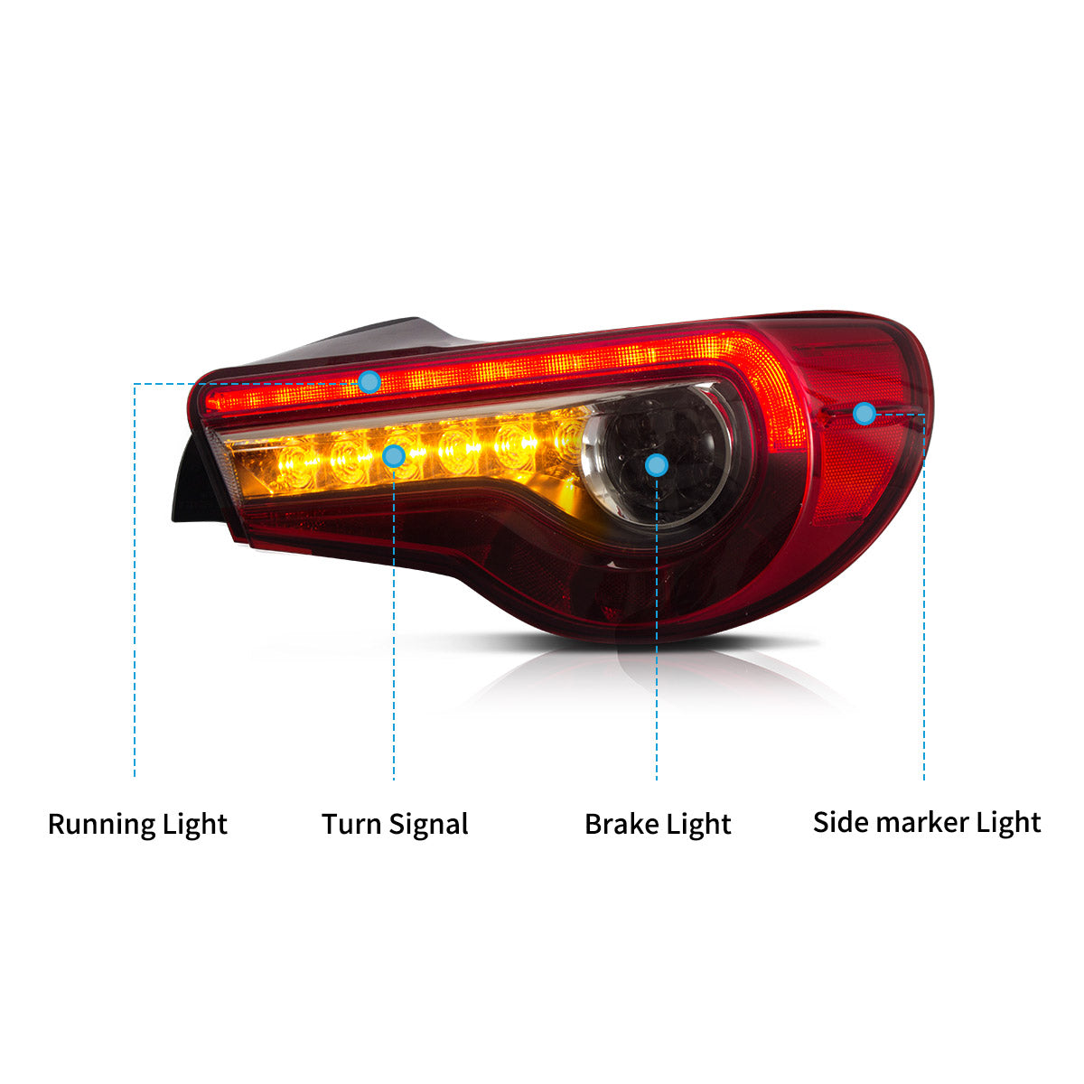 OEM Style Tail Lights for Toyota 86 & Subaru BRZ & Scion FR-S 2012–2021