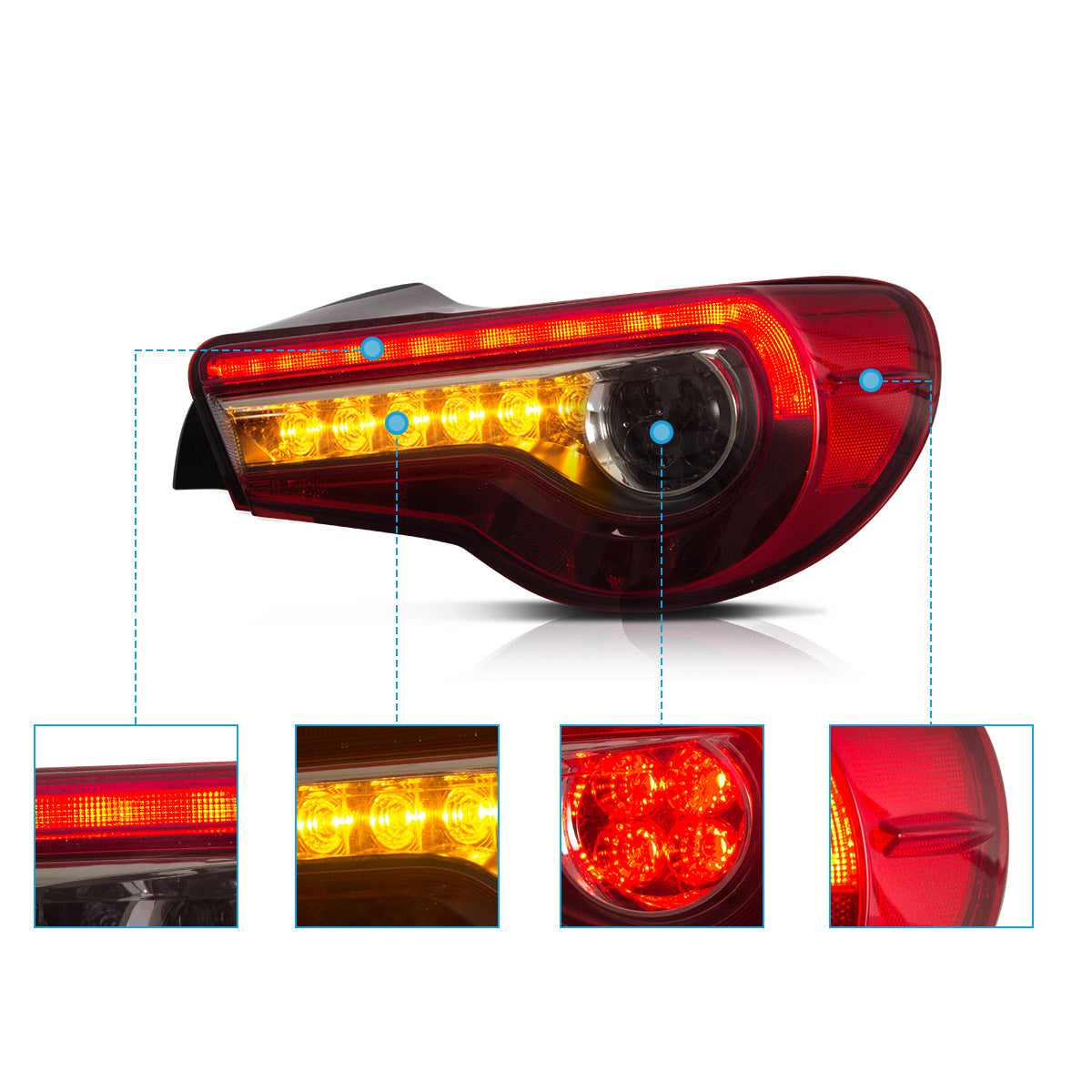 OEM Style Tail Lights for Toyota 86 & Subaru BRZ & Scion FR-S 2012–2021