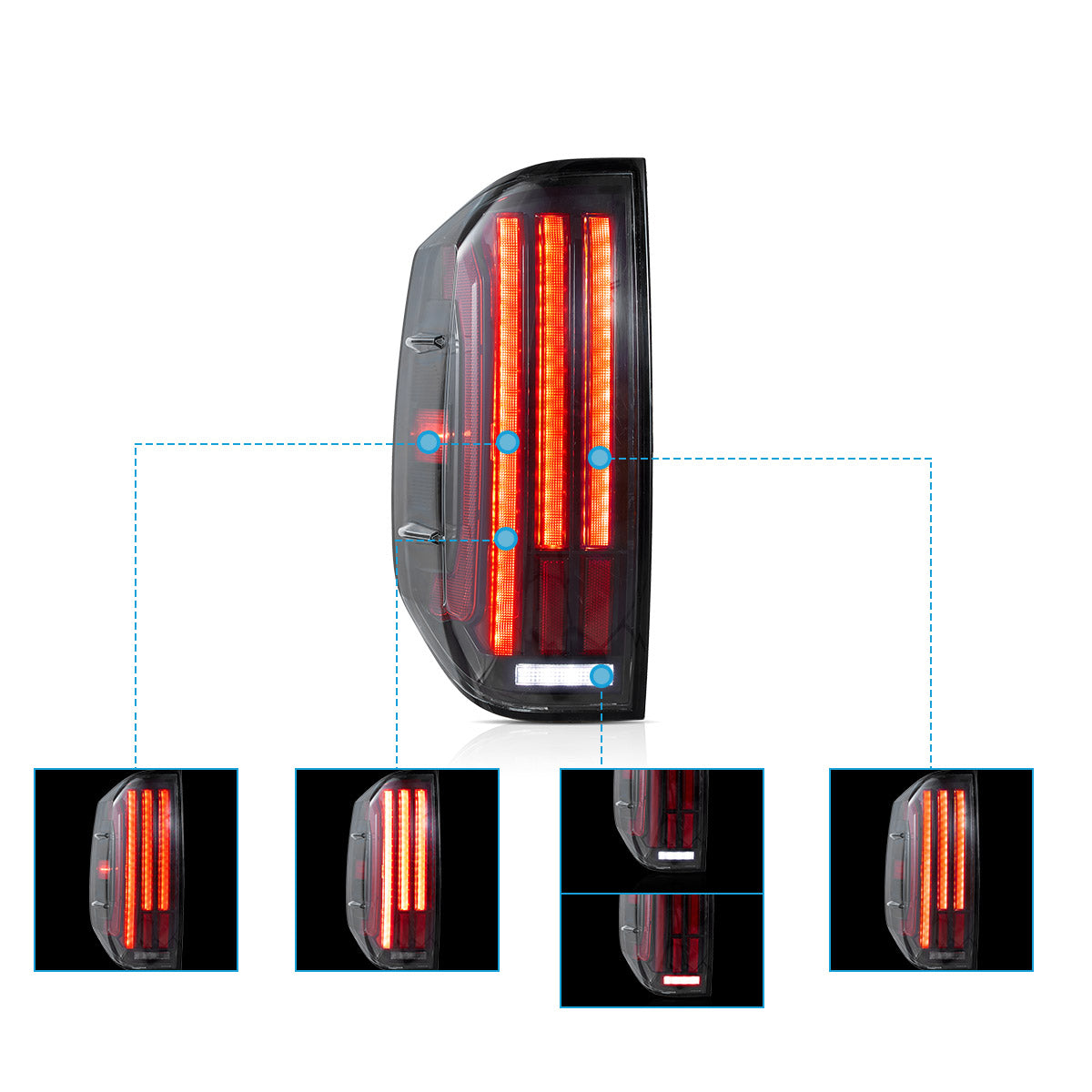 LED Tail Lights for Toyota Tundra With Startup Animation 2014–2021