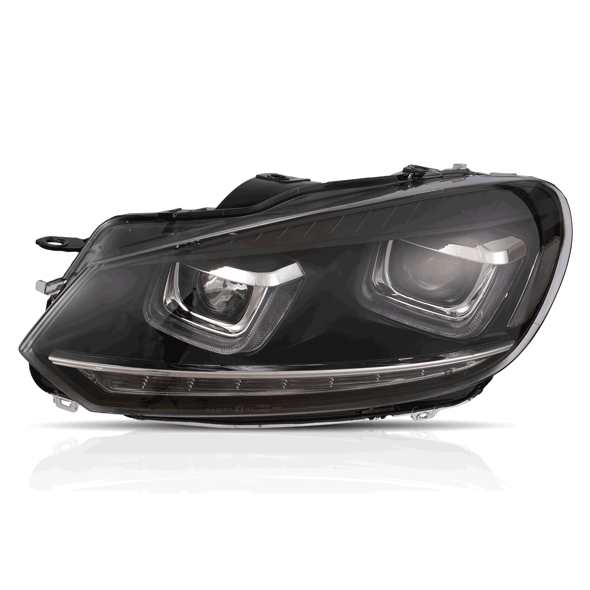LED U-style Headlights for Volkswagen Golf 6 MK6 2009–2014