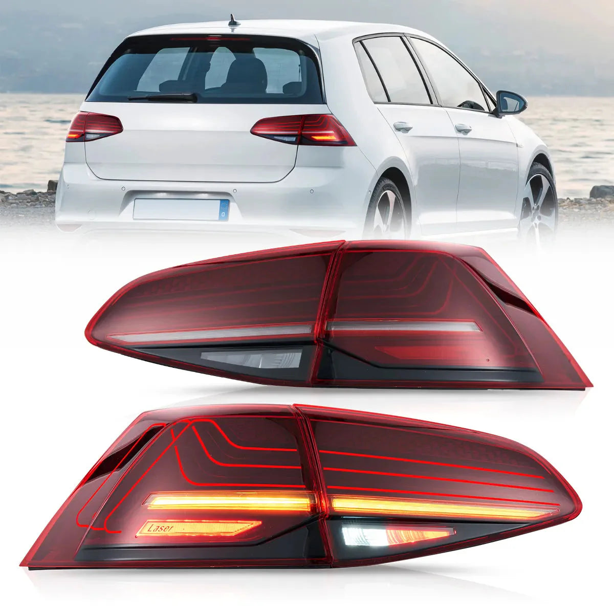 Laser style Tail Lights for Volkswagen Golf MK7 2013–2017