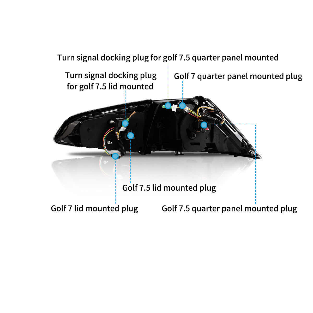 LED Tail Lights for Volkswagen Golf MK7 & 7.5 2013–2021